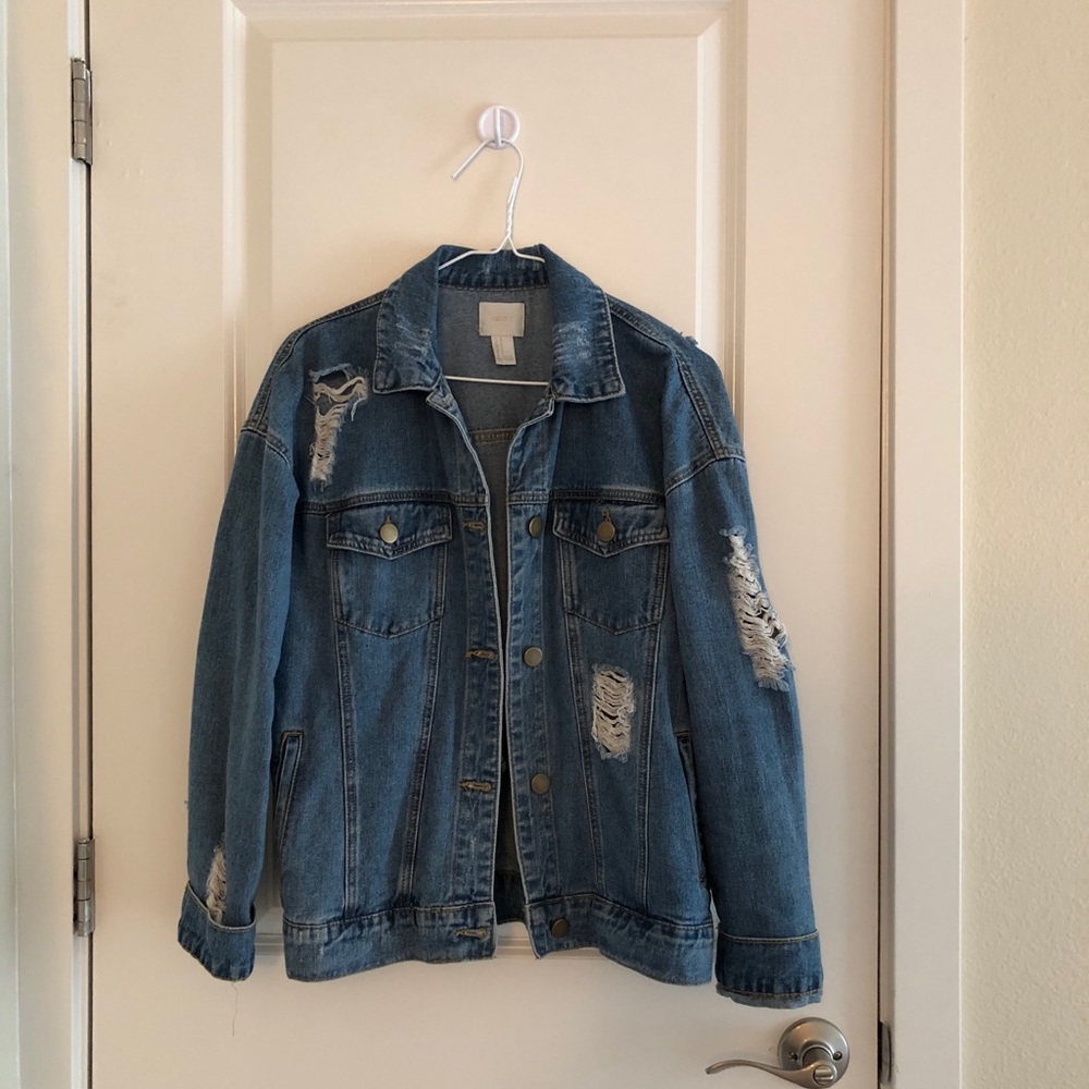 Distressed Jean Jacket